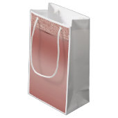 Sparkles & Glamor, Roos Gold Birthday Party Klein Cadeauzakje (Achterkant Gekanteld)