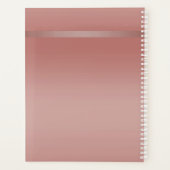 Sparkles & Glamor, Roos Gold Birthday Party Planner (Achterkant)