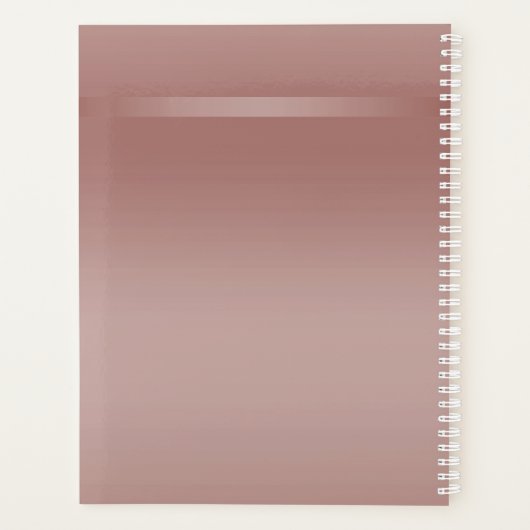 Sparkles & Glamor, Roos Gold Birthday Party Planner (Achterkant)