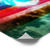 Sparkles in een zee kleuren poster (Hoek)