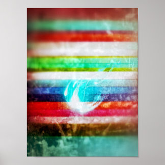 Sparkles in een zee kleuren poster