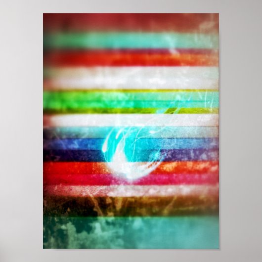 Sparkles in een zee kleuren poster (Voorkant)