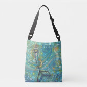 Sparkles Mermaid Fantasy Art van Molly Harrison Crossbody Tas (Voorkant)