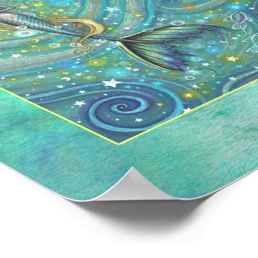 Sparkles Mermaid Poster van Molly Harrison (Hoek)