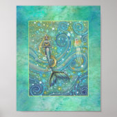 Sparkles Mermaid Poster van Molly Harrison (Voorkant)