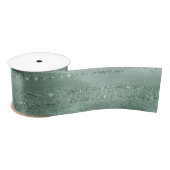 Sparkles - Penseelstreken Mint Green    3" Satijnen Lint (Spoel)