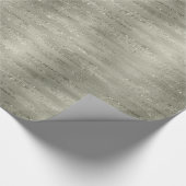 Sparkles - Penseelstreken Pewter Faux Glitter Cadeaupapier (Hoek)