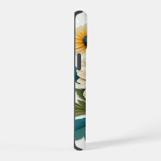 Sparkles Petals: een 4D-bloemfantasie iPhone 15 Case (Rechterkant)