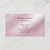 Sparkles Pink Glitter Nail Artist Manicure Beauty Visitekaartje (Achterkant)
