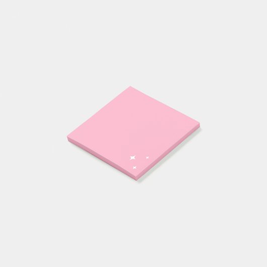 Sparkles Post it Notes / Roze (Schuin)