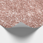 Sparkles — Roos Gold2 Faux Glitter Cadeaupapier (Hoek)