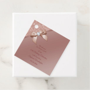 Sparkles & Roos Gold Glamor Birthday Party Bedankjes Labels