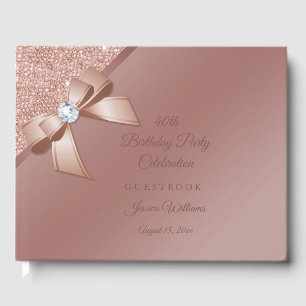 Sparkles & Roos Gold Glamor Birthday Party Gastenboek