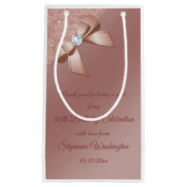 Sparkles & Roos Gold Glamor Birthday Party Klein Cadeauzakje