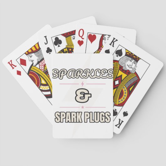 Sparkles & Spark Plugs — Speelkaarten (Achterkant)