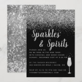 Sparkles & Spirits | Nieuwe jaren Eve Partij Kaart (Voorkant / Achterkant)