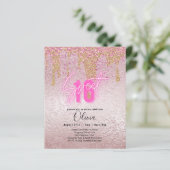 Sparkles Sweet16  Meisje Roze 16e Verjaardag (Staand voorkant)