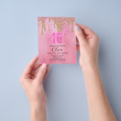 Sparkles Sweet16  Meisje Roze 16e Verjaardag Flyer (Hand)