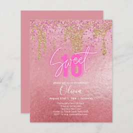 Sparkles Sweet16 Roze Glitterij Verjaardag