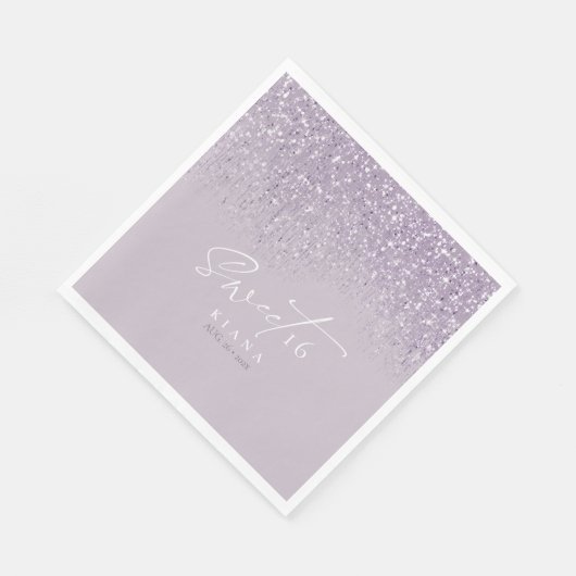 Sparkles Sweet Sixteen Mauve ID912 Servet (Hoek)