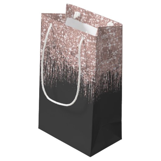 Sparkles Sweet Sixteen Roos Gold/Blk ID912 Klein Cadeauzakje (Achterkant Gekanteld)