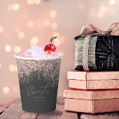 Sparkles Sweet Sixteen Roos Gold/Blk ID912 Papieren Bekers