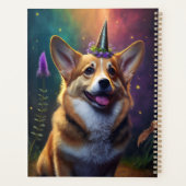 Sparkles the Unicorn Corgi - Rainbow Planner (Achterkant)