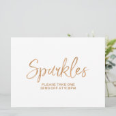 "Sparkles" Verzend Gold Roos met brieftercode (Staand voorkant)