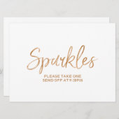 "Sparkles" Verzend Gold Roos met brieftercode (Voorkant / Achterkant)