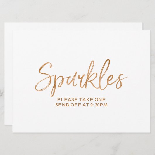 "Sparkles" Verzend Gold Roos met brieftercode (Voorkant / Achterkant)