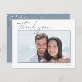 Sparkles Wedding Bedankt Dusty Blue ID889