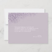 Sparkles Wedding Bedankt Mauve ID889 (Achterkant)