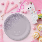 Sparkles Wedding Mauve ID889 Papieren Bordje (Feest)