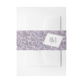 Sparkles Wedding Mauve ID889 Uitnodigingen Wikkel (Voorkant Voorbeeld)