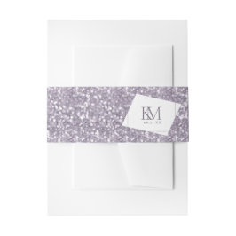 Sparkles Wedding Mauve ID889 Uitnodigingen Wikkel