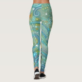 Sparkles Zeemeermin Fantasy Kunst Leggings (Achterkant)