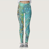 Sparkles Zeemeermin Fantasy Kunst Leggings (Voorkant)
