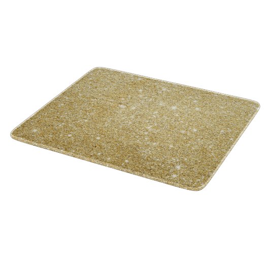 Sparkley Golden Stylish Glitter Snijplank (Hoek)