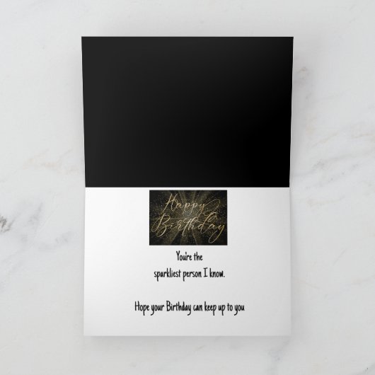 Sparkliest Verjaardag voor Speciaal Persoon Kaart (Binnen)