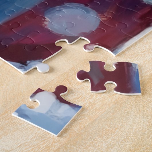 Sparkling American Eskimo Dog Festive Gift Cushion Legpuzzel (Zijkant)