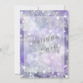 Sparkling Amethyst Bokeh Lights Holiday Party Kaart (Voorkant)