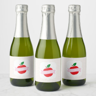 Sparkling Apple Cider Meisjes Verjaardag Wijnetiket