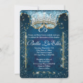 Sparkling Assepoester Stijl Feest Uitnodigingen (Achterkant)