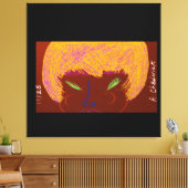 Sparkling Beauty Queen Canvas Afdruk (Insitu (Woonkamer))