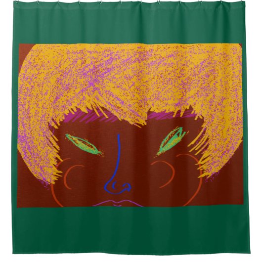 Sparkling Beauty Queen  Douchegordijn (Voorkant)