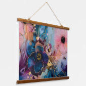 Sparkling Blossom Couture Botanical Hangend Wandkleed (Gebogen)