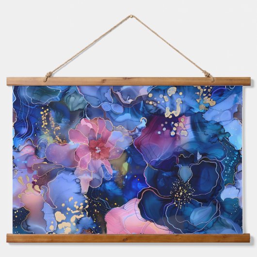 Sparkling Blossom Couture Botanical Hangend Wandkleed (Voorkant)