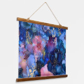 Sparkling Blossom Couture Botanical Hangend Wandkleed (Gebogen)