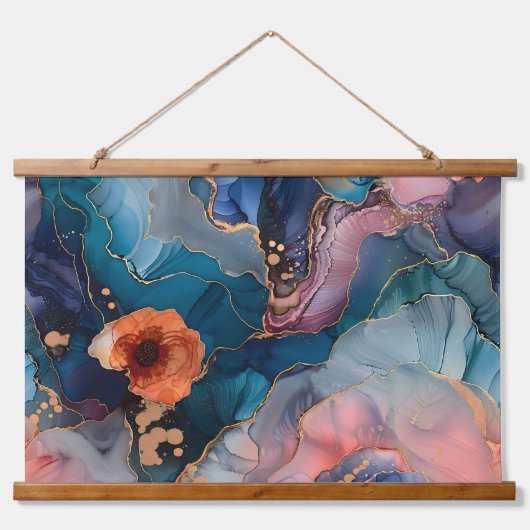 Sparkling Blossom Couture Botanical Hangend Wandkleed (Voorkant)