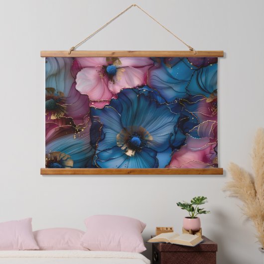 Sparkling Blossom Couture Botanical Hangend Wandkleed (Slaapkamer)